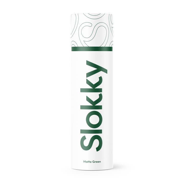 Slokky - Wholesale Water Bottle - Matte Green Thermos Bottle, Lid & Carabiner - 500ml3
