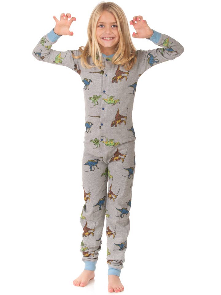 Big Feet Pajamas – Großhandel Schlafanzug-Set – Kinder – Dinosaurier-Union-Anzug Jungen und Mädchen Einteiler-Pyjamas