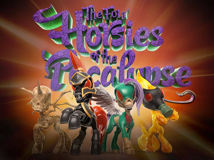 Bigshot Toyworks - Wholesale Figurine Toy - Kids - Four Horsies of the Pocalypse POCALYPSE NOW Gift Pack 4-piece set1