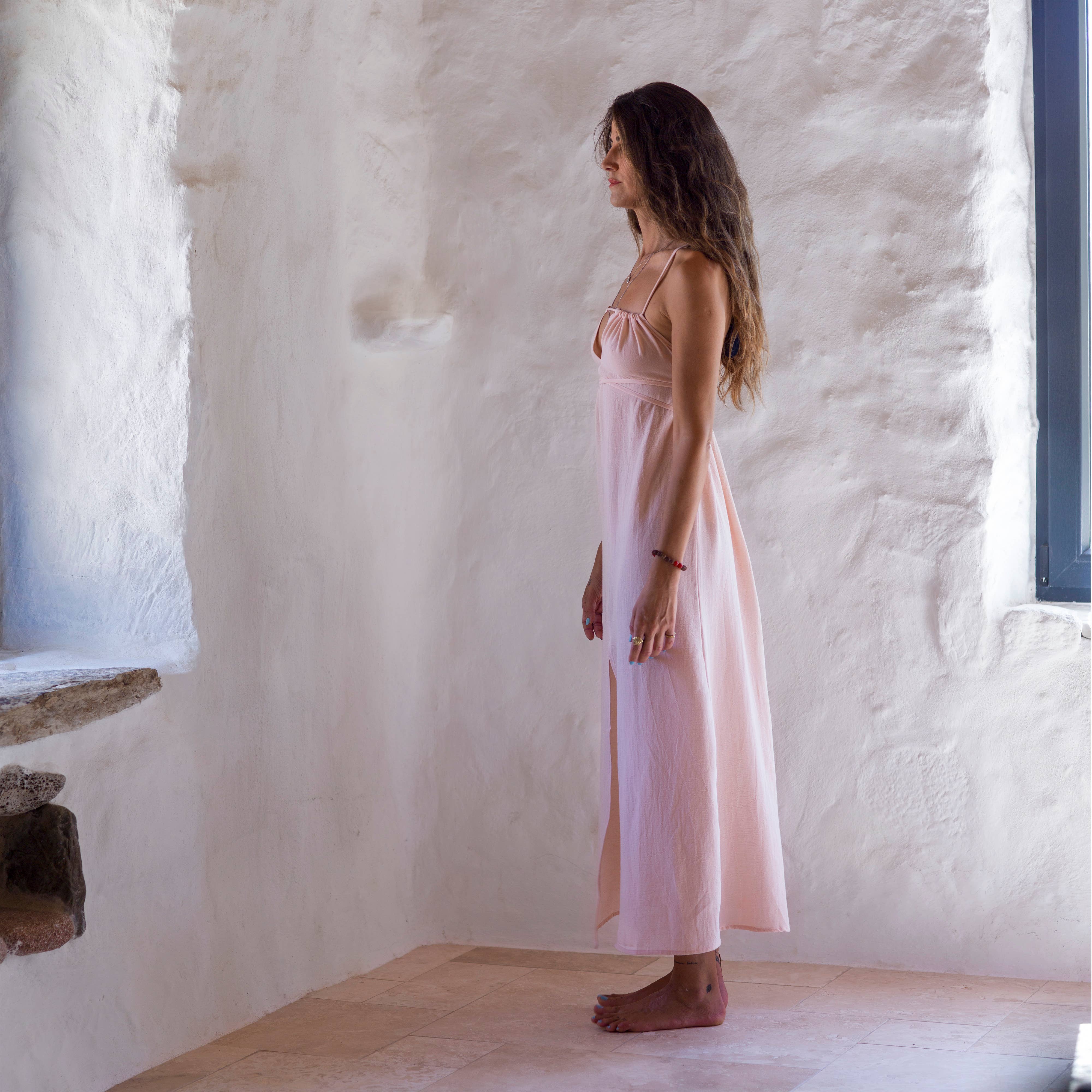 loom.ist – Großhandel Kleid – Damen – Sile Maxi-Kleid mit Schnürung45