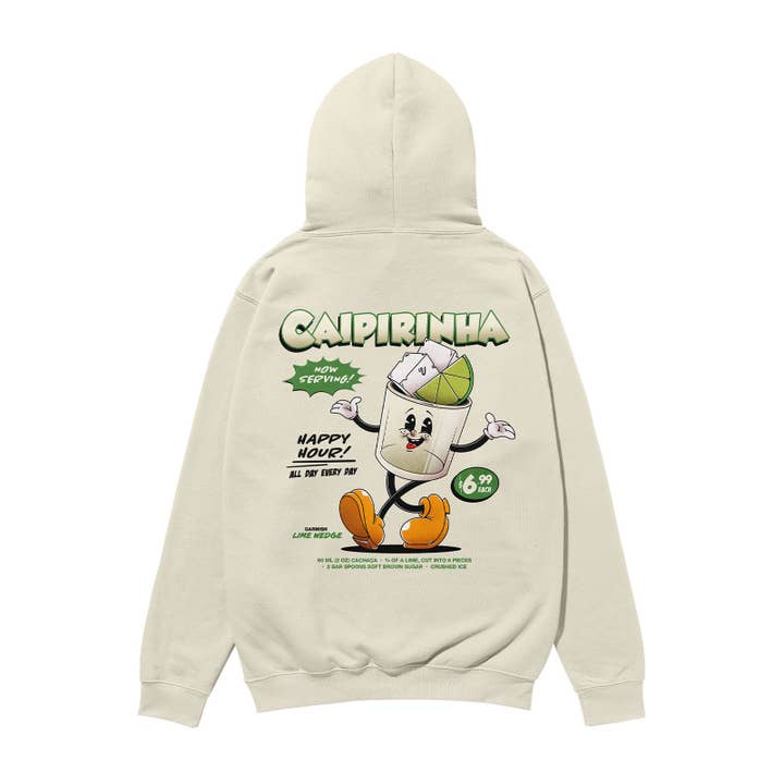 Caipirinha Heavyweight Organic Hoodie Stone for wholesale by Weekend Concept