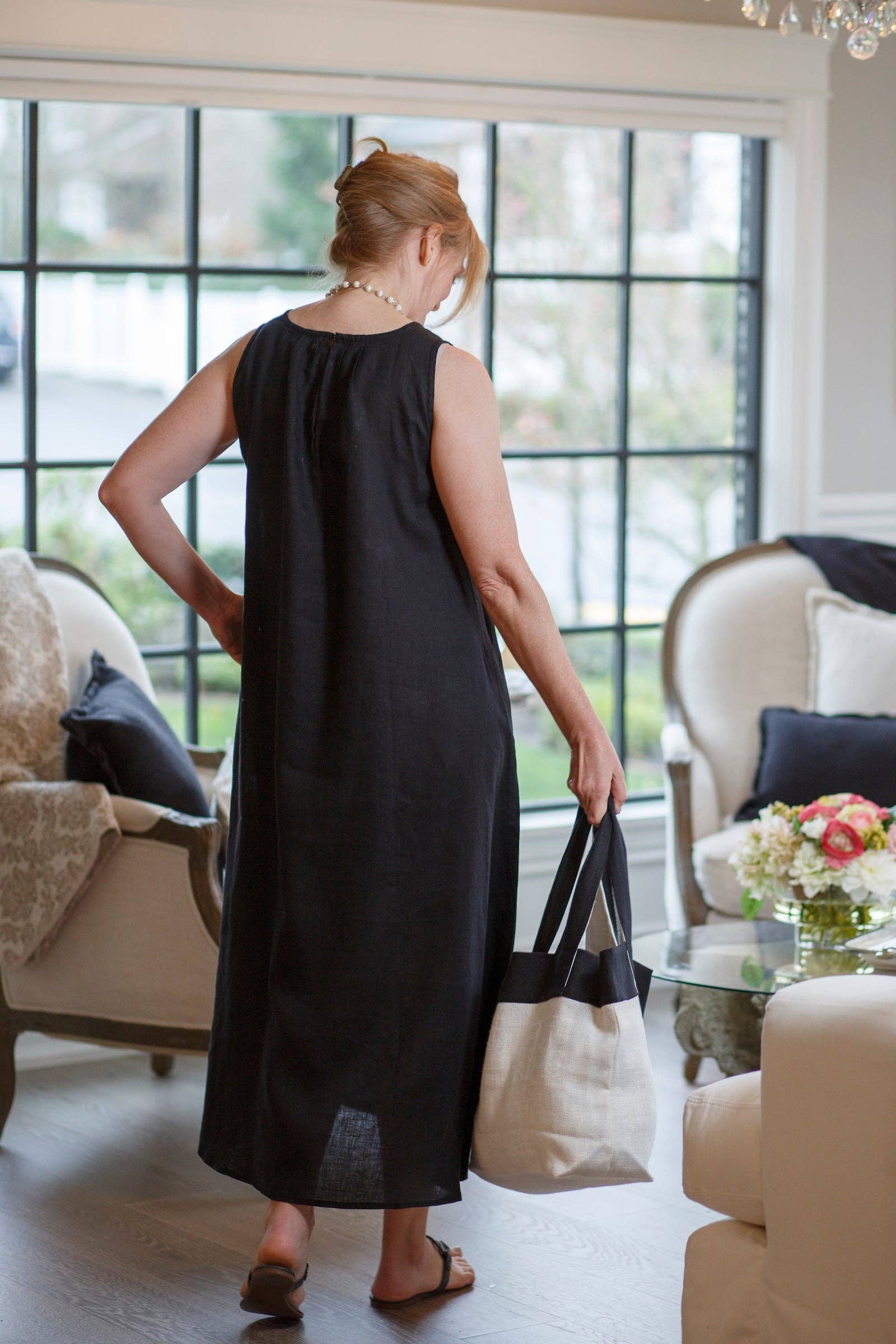 Arte Italica & Crown Linen Designs - Wholesale Dress - Women's - Katherine Dress6