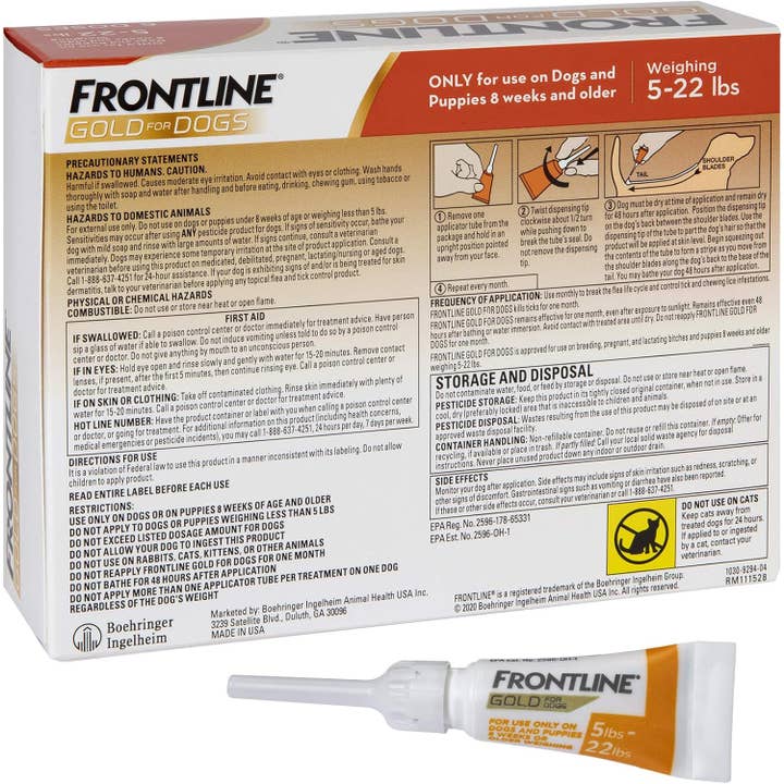 MEHIAZ - Wholesale Pet Flea/Tick Spray - Frontline Gold Flea & Tick Treatment for Small Dogs1