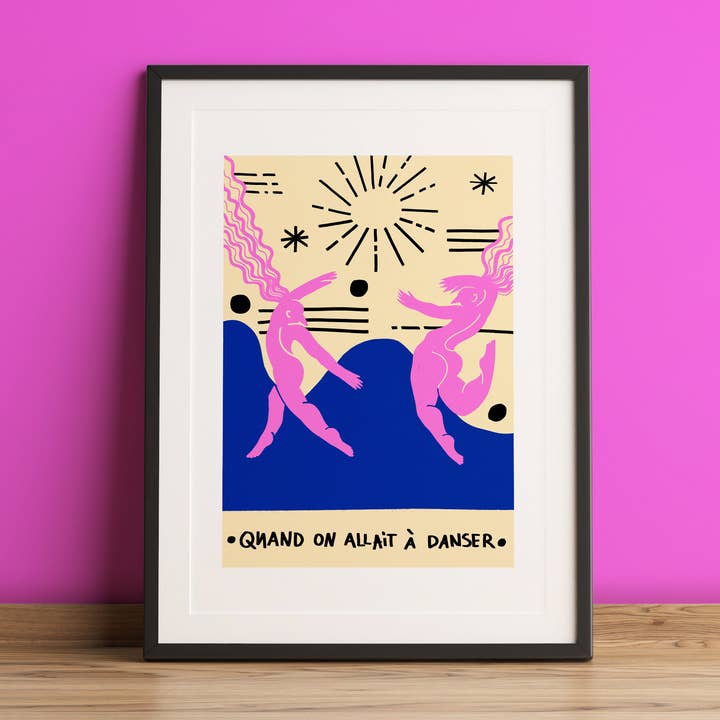 Impressão artística de mulheres dançantes por atacado de Alexandra Ramirez Arts