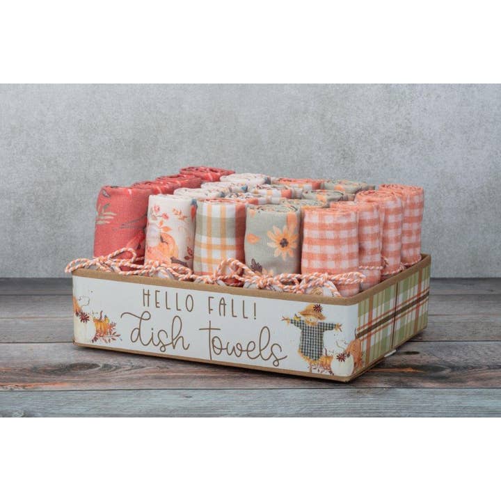Duke Imports - Wholesale Tea Towel - "Hello Fall" Assorted Display of Designer Towels1