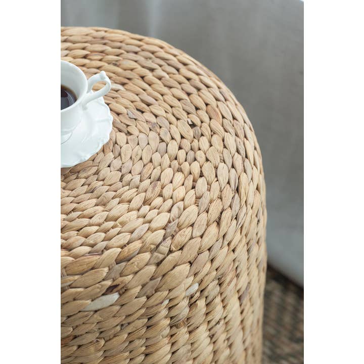 A&B Home Group Inc. - Wholesale Stool - D14.5x14.5" Water Hyacinth Stool 1EA/CTN2