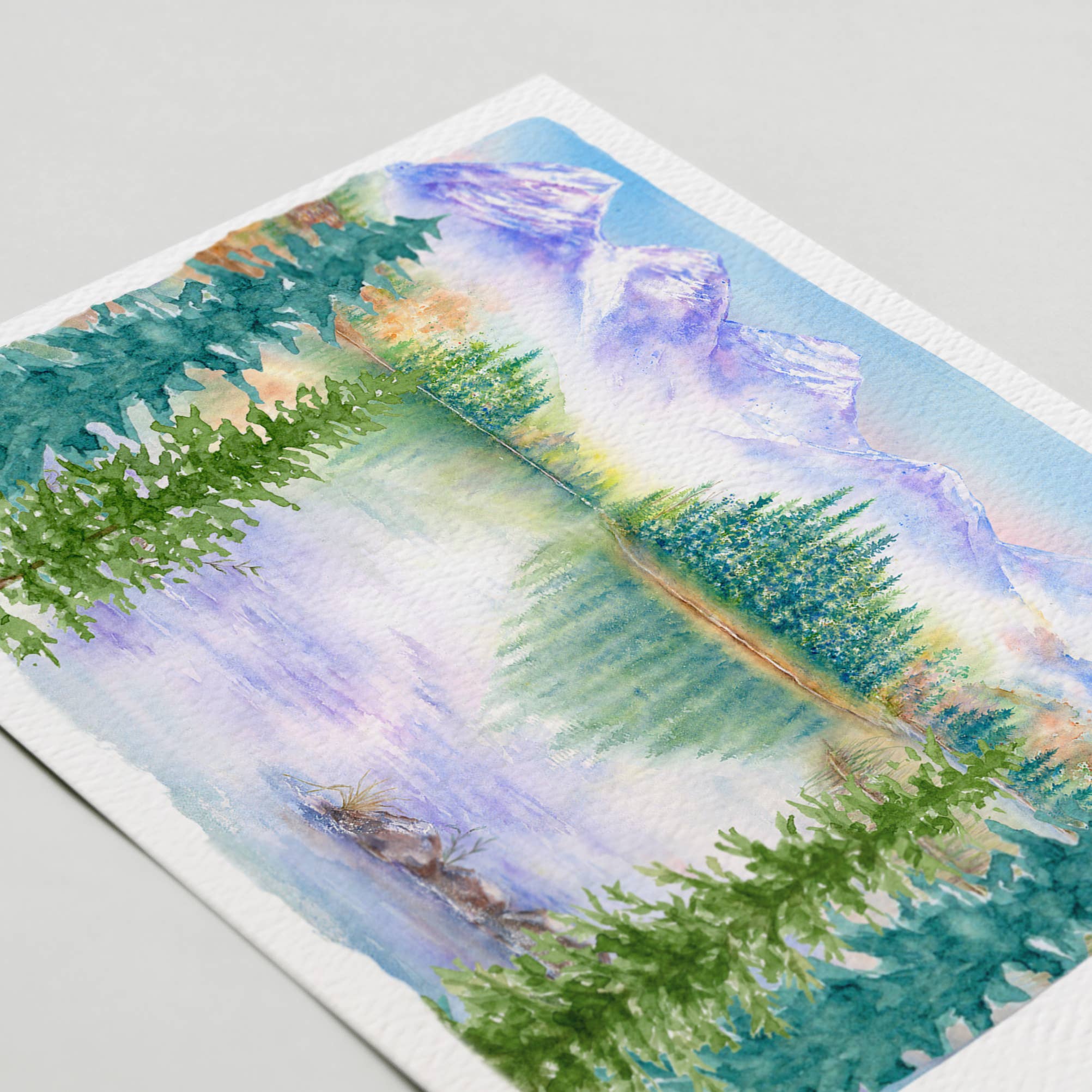 Blue Thistle - Wholesale Everyday Greeting Card - Mountain Nature Greeting Card, Watercolor Art1