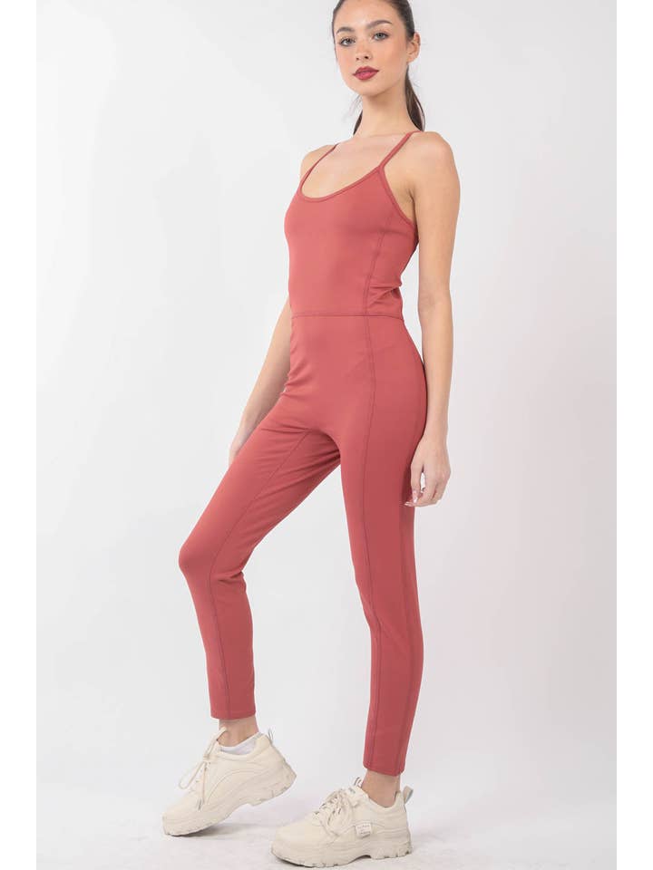 VERY J - Venta al por mayor Peto - Mujer - Mono elástico sin mangas ajustado NP70320, ropa deportiva