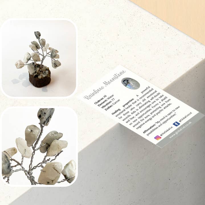 VIE - Wholesale Decorative tabletop object - Micro Gemstone Tree, 15 Beads31