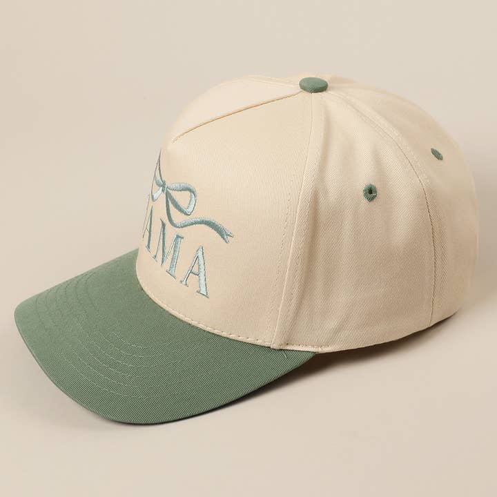 Fashion City - Wholesale Trucker Hat - Women's - MAMA Ribbon Embroidered Two-Tone Trucker Hat18