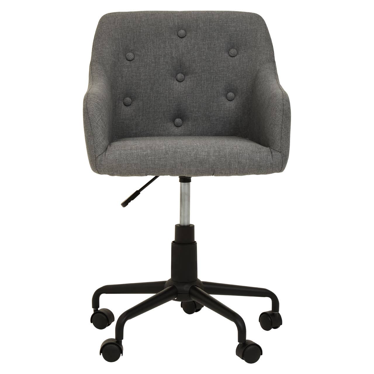 Interiors by Premier – wholesale Chair – Brent Tufted Grey And Black Home Office Chair2