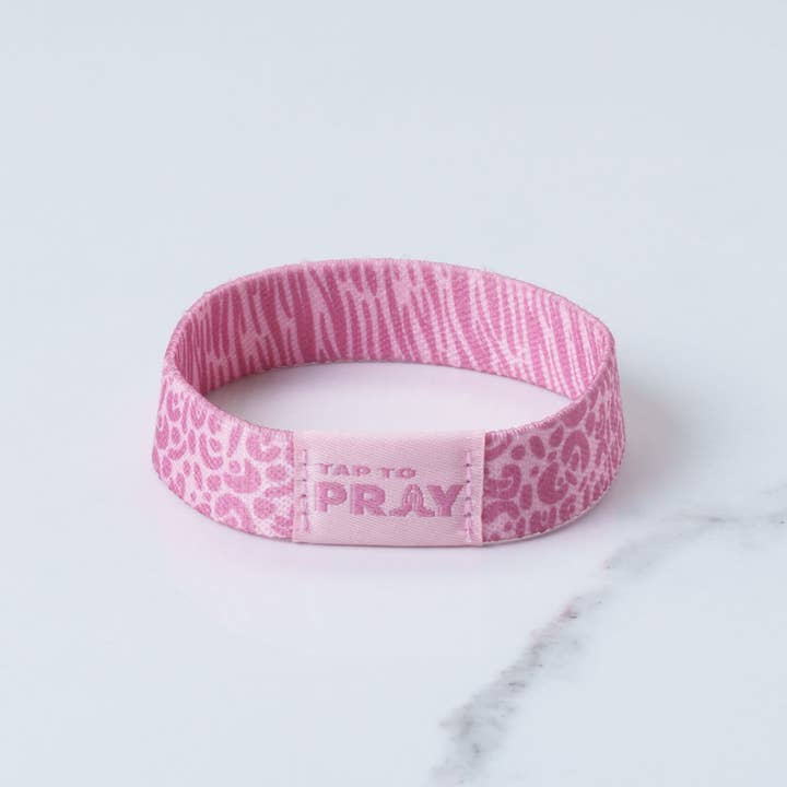 Versible - Wholesale Wristband - Tap To Pray® Wristband – Safari Rose1