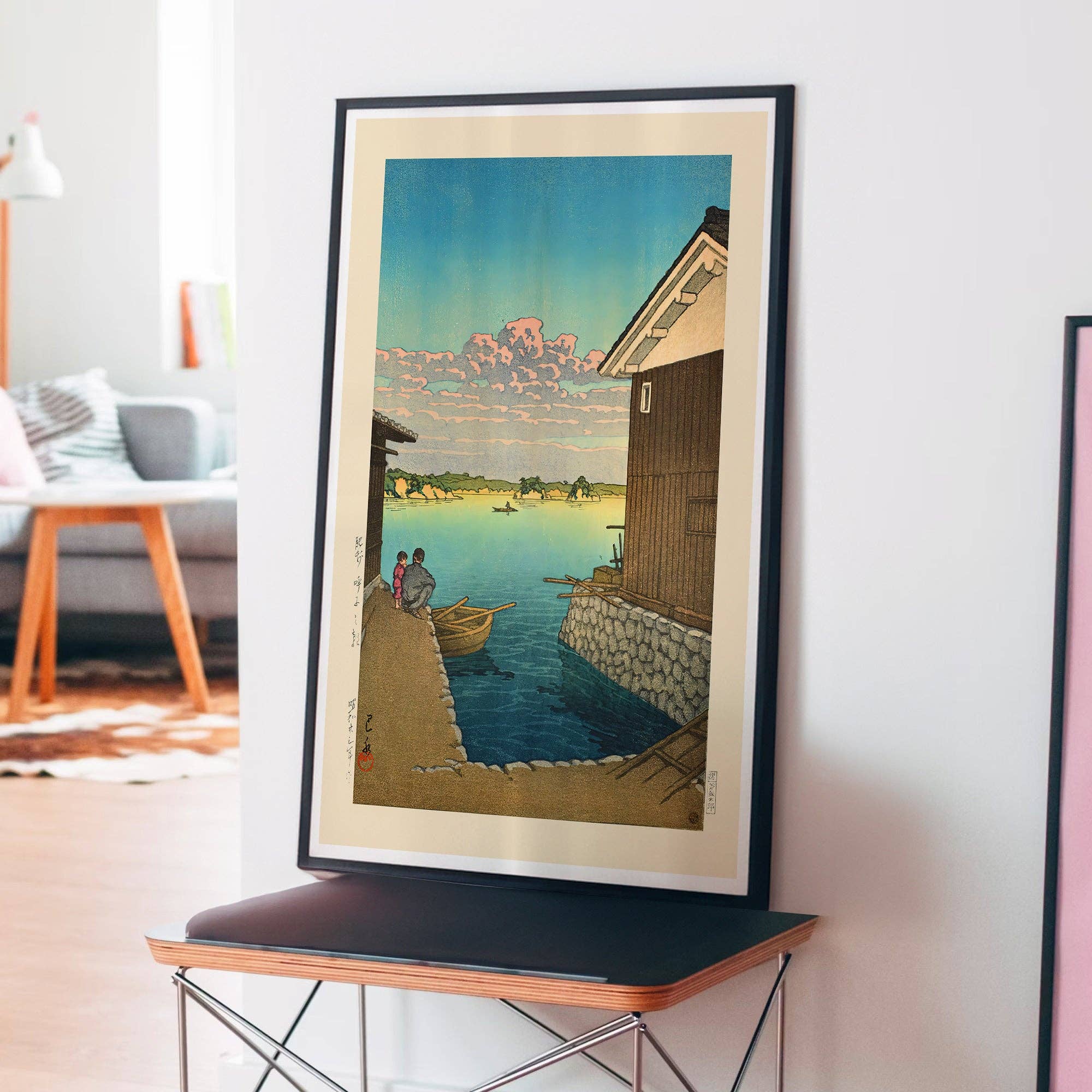 Ink & Drop – wholesale Art print – Morning in Yobuko, Hizen Print by Hasui Kawase1