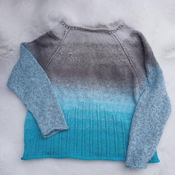 Conjunto de tejido suéter raglán "Reina de las Nieves" para venta al por mayor de Chiemseegarn