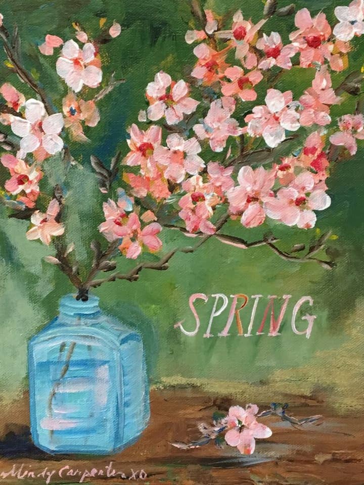 Spring Cherry Blossoms Greeting Card for wholesale by Carpe Diem Papers