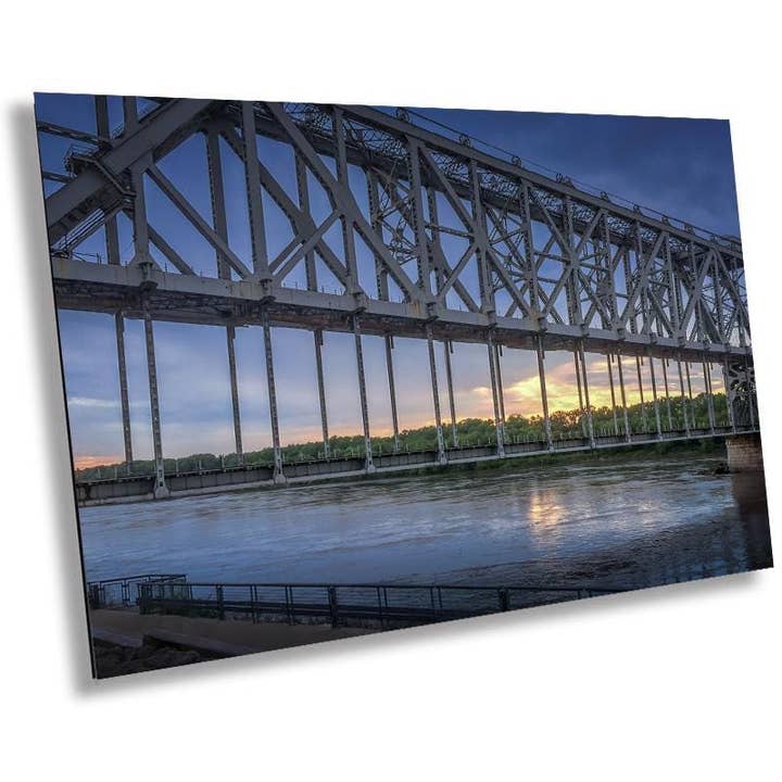 Steel and Strength: The Iconic ASB Railroad Bridge Kansas City, Missouri Print Wall Art Photography Aluminum/Acrylic/Metal/Canvas for wholesale by Images By Cheri