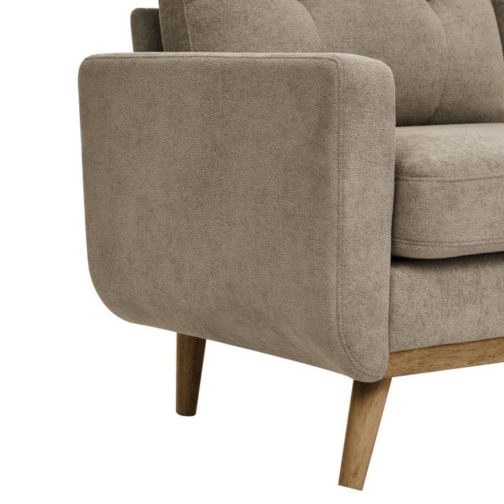 39F Inc. - Wholesale Sofa - 67.7in Mid-Century Tufted Loveseat Sofa with Wood Legs6