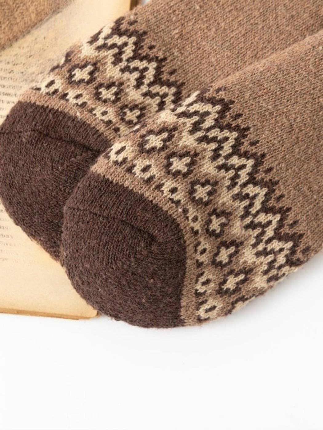 Funkyrel® Atzbranding Limited - Vendita all'ingrosso Calzini - Uomo - Rufia - Calze Invernali Spesse Retrò Classiche da Uomo - 5 Paia/Confezione5