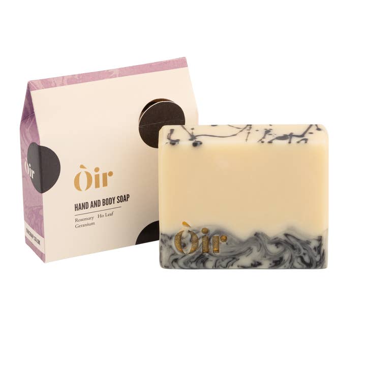 Oir Soap Ltd - Vendita all'ingrosso Saponette - Sapone per mani e corpo al rosmarino, foglia di ho, geranio5