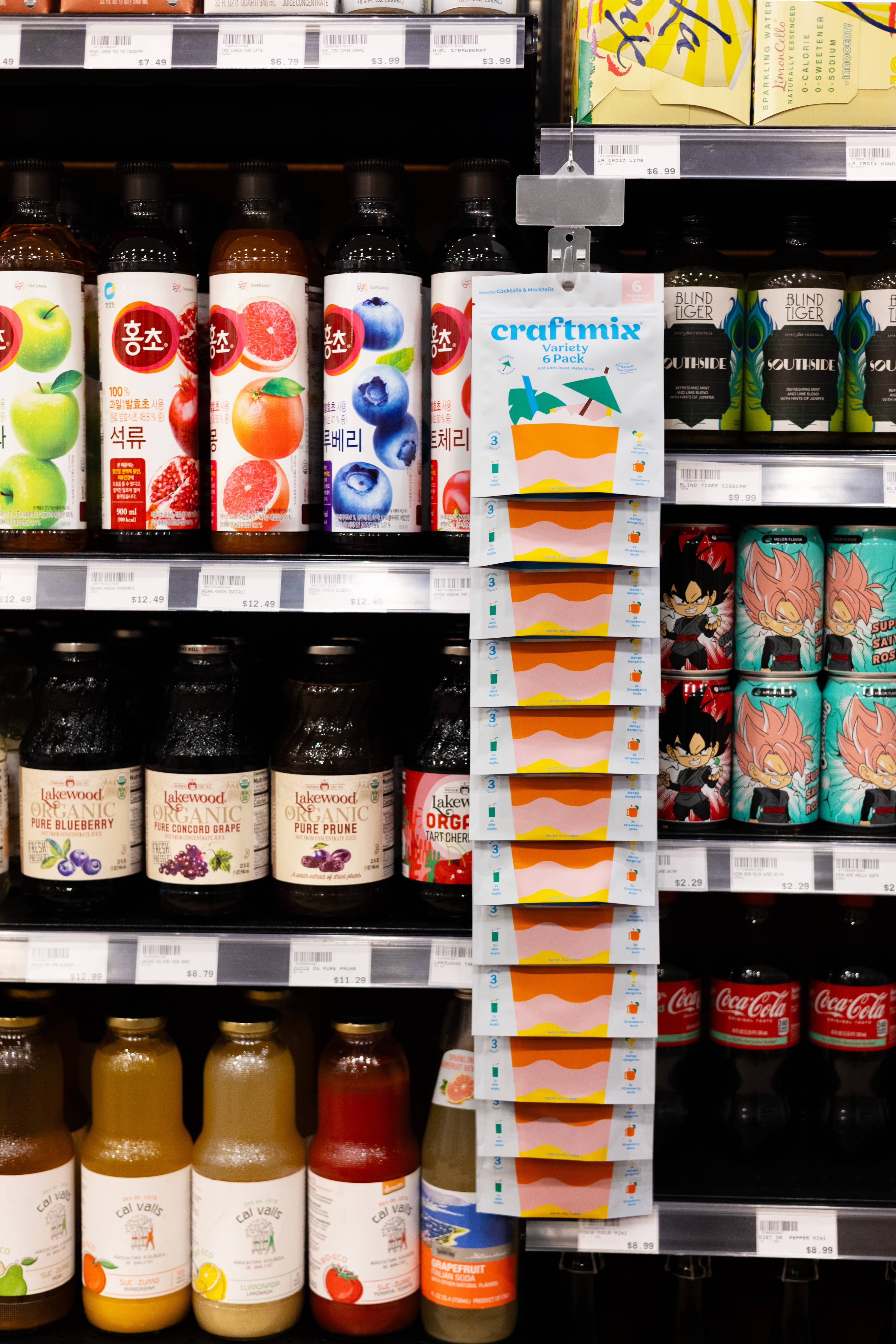 Craftmix - Wholesale Drink Mix - Variety 6 Pack Cocktail Mixers-12 Unit Pre-Filled Clip Strip8