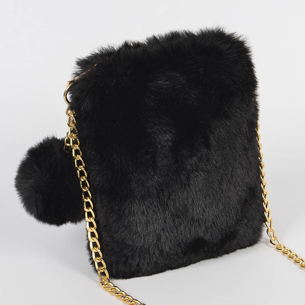 3AM BY H&D ACCESSORIES - Vendita all'ingrosso Borsa a tracolla - Donna - Borsa per cellulare in pelliccia sintetica2