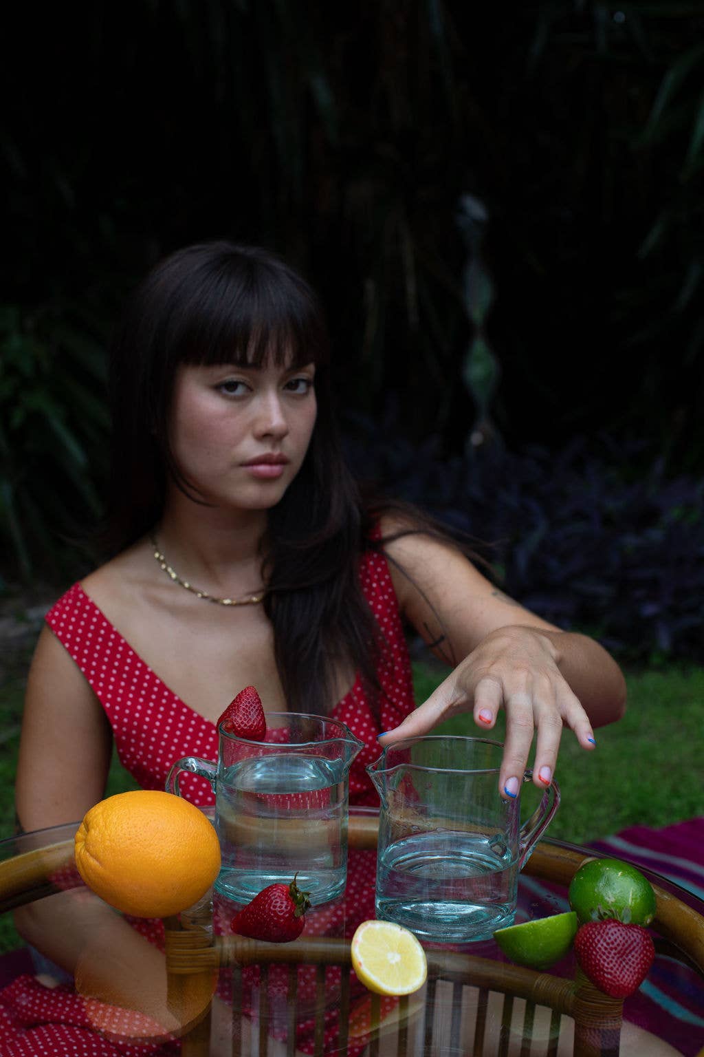 Voyage - Wholesale Carafe - Moroccan Crystal Blue Half Carafe5