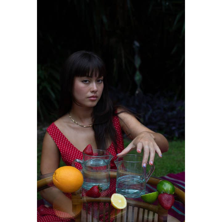 Voyage - Wholesale Carafe - Moroccan Crystal Blue Half Carafe5