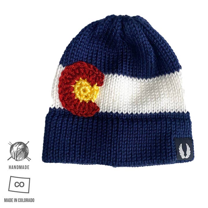 Akinz - Wholesale Beanie - Women's - KIDS Colorado Flag Knit Beanie3