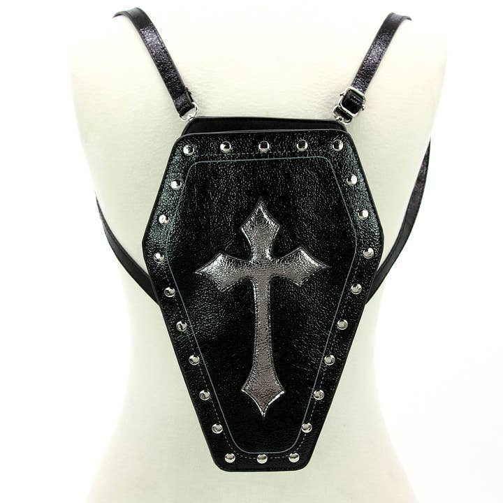 COMECO INC - Wholesale Crossbody Bag - Women's - Metallic Cross Coffin Bag