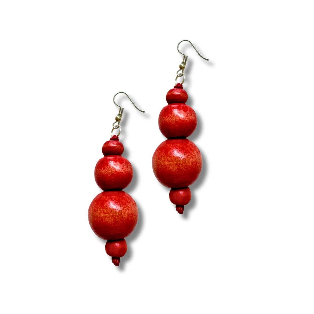 Bijondo - Vente Boucles d'oreilles pendantes - Boucles d'oreilles en bois Bonnie0