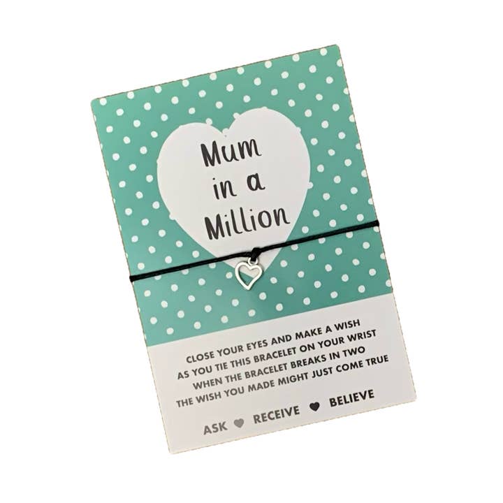 Mum In A Million Wish String and other Purchase wholesale wishstrings. Free returns & net 60 terms on Faire trending on Faire.