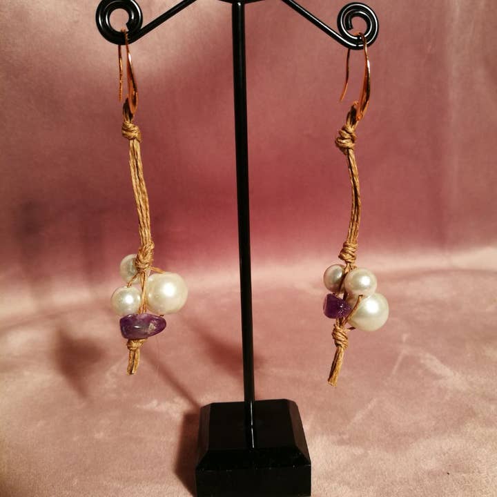 Forma&Colore - Wholesale Dangle Earrings - Navona Earring - version with natural gemstones1