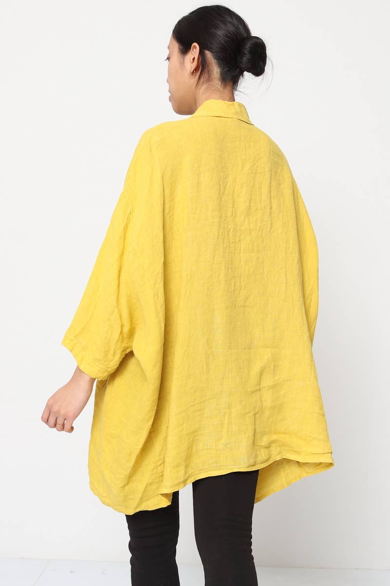 LÉA & LUC - Wholesale Button Down Shirt - Women's - 100% Linen Shirt REF. 285873