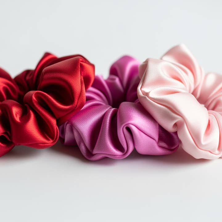 The Blissful - Wholesale Scrunchie - Women’s - Satin Silk Scrunchies Bridal Hair Satin Scrucnhies6
