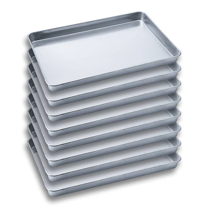 SOGA 8X Aluminium Oven Baking Pan Cooking Tray for Bakers Gastronorm 60*40*5cm for wholesale by SOGA International Pty Ltd