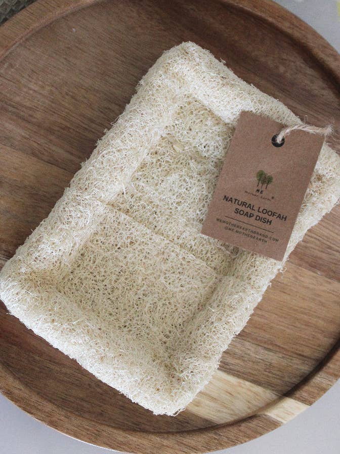 Natural Loofah Soap Dish for wholesale by Me Mother Earth