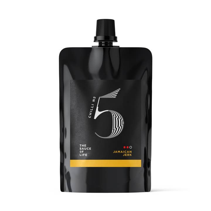 Jamaican Jerk Hot Sauce - 100/500ML Pouch - Vegan Jerk for wholesale by Chilli No. 5