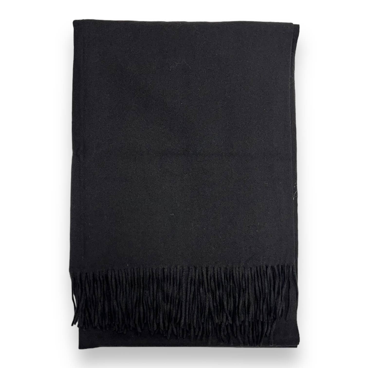 London Scarves - Wholesale Scarf - Women's - Classic Plain wool Blend with Tassels  300 gr + 0