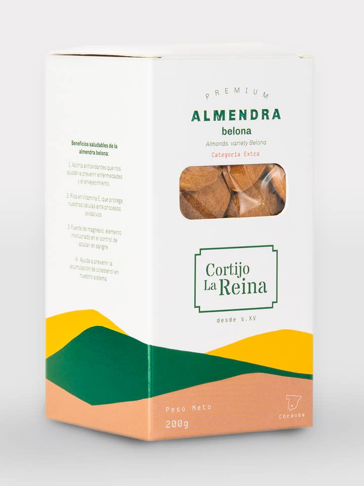 Natural almond 200 g for wholesale by Cortijo La Reina