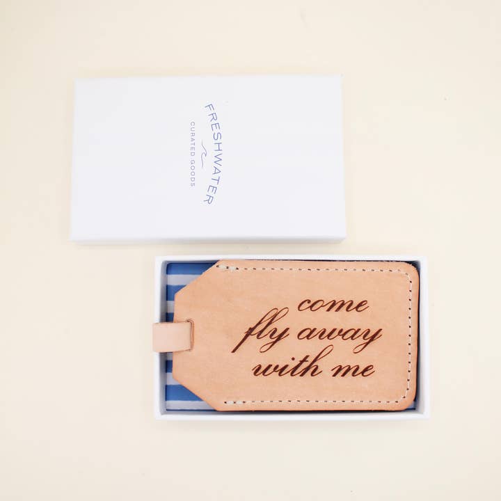 Freshwater Curated Goods - Wholesale Bagage-label - Come Fly Away bagagelabel1