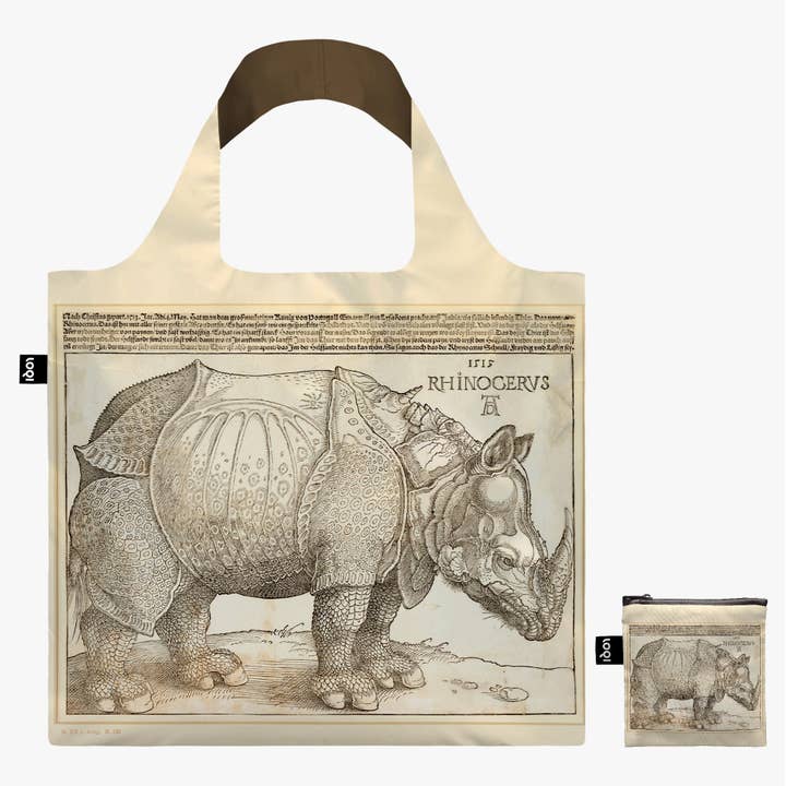 LOQI – Engroshandel Tote bag - Unisex – ALBRECHT DUERER Næsehorn Genbrugsnet