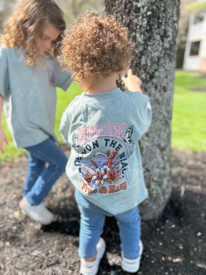 Toddler Beach Tee- Golden on the Beach for wholesale by RainbowBabe & Co