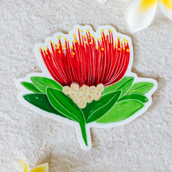Left Right Design - Wholesale Sticker - Lehua Blossom Sticker0