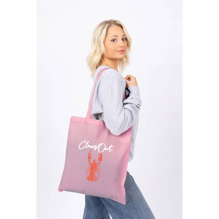 Missi Clothing - Wholesale Tote bag – Women's - Claws Out Printed Cotton Long Handle Canvas Bag (Custom Pack)