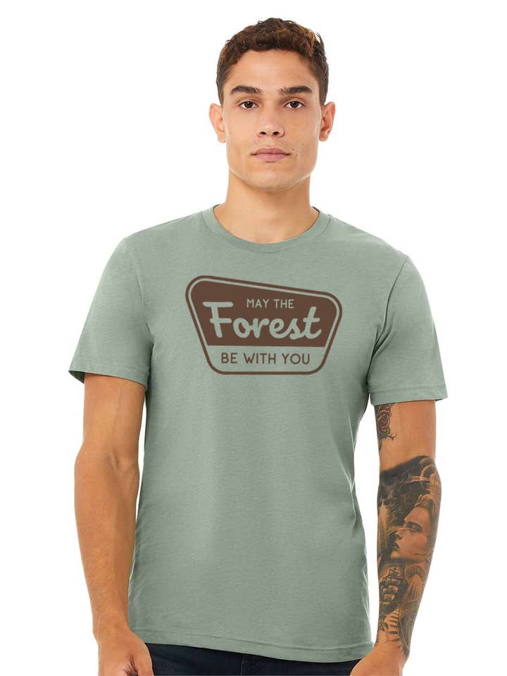 Squatchy - Wholesale Screen Printed T-Shirt - Men's - May The Forest be With You T Shirt | Star Wars Adventure1