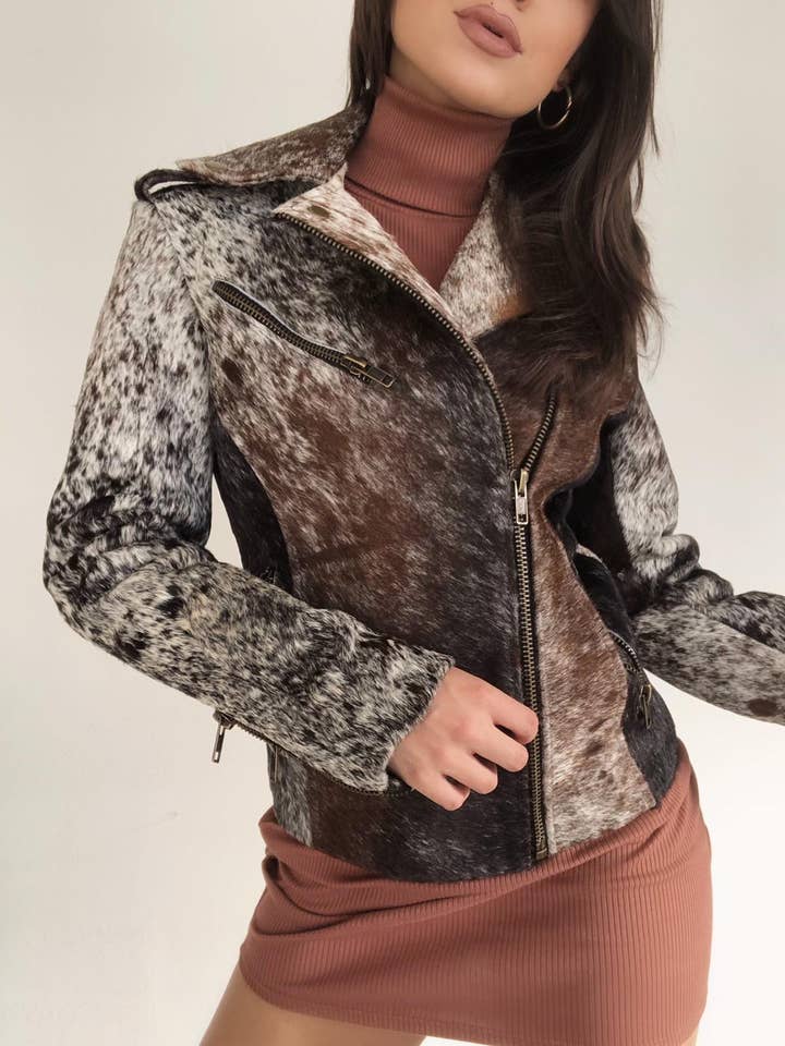 Veste en fourrure Moto Premium Madison pour la vente par Charlie Leather