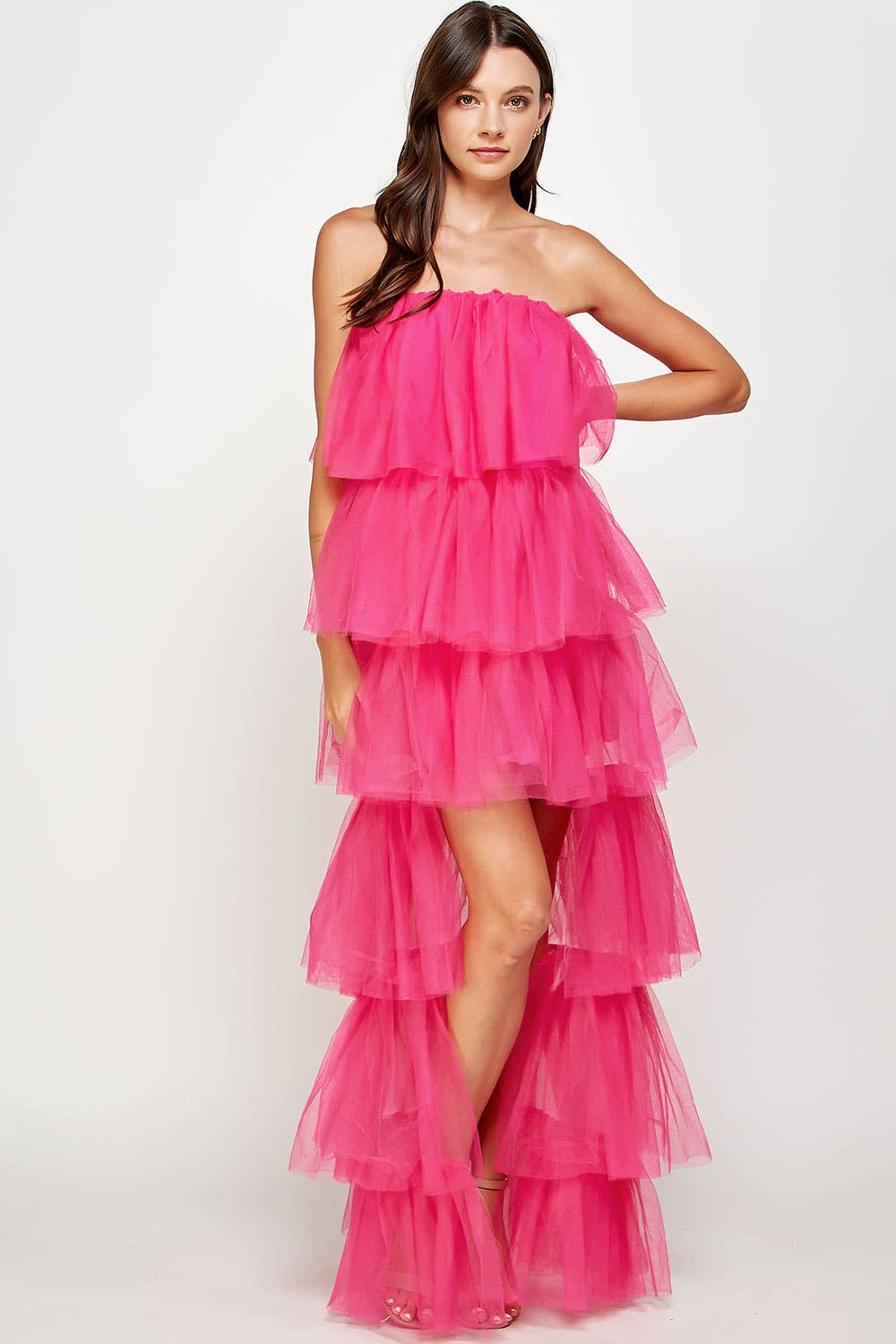 Strut & Bolt – Vestido - Mulher por atacado – Vestido de tule alto e baixo16