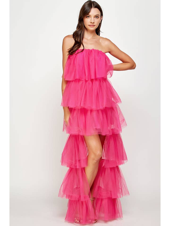 Strut & Bolt – Vestido - Mulher por atacado – Vestido de tule alto e baixo16