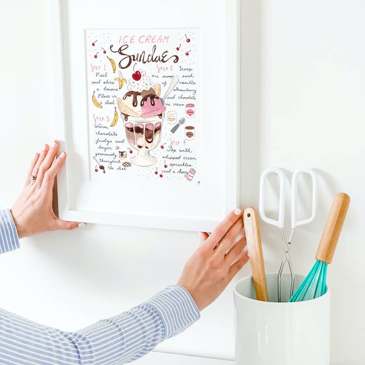 Recette de sundae à la crème glacée pour la vente par Ainsley & Elaine