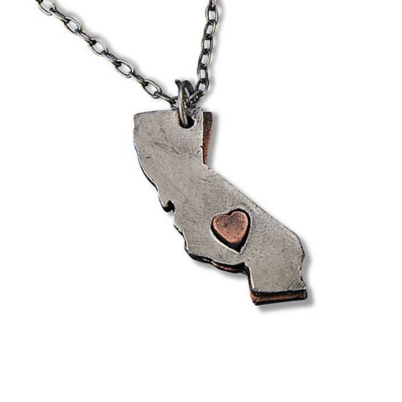 Anju Jewelry - Vente Colliers à pendentif - Home State Jewelry - Collier en étain1